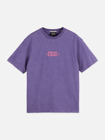 Slate Gray טי שירט קצרה לגברים Artwork SCOTCH & SODA