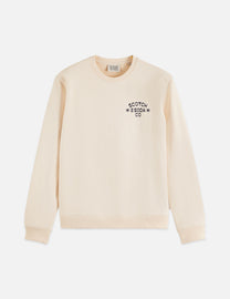 Light Gray סווטשירט לגברים Chest Logo SCOTCH & SODA