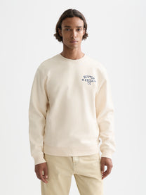 Gray סווטשירט לגברים Chest Logo SCOTCH & SODA