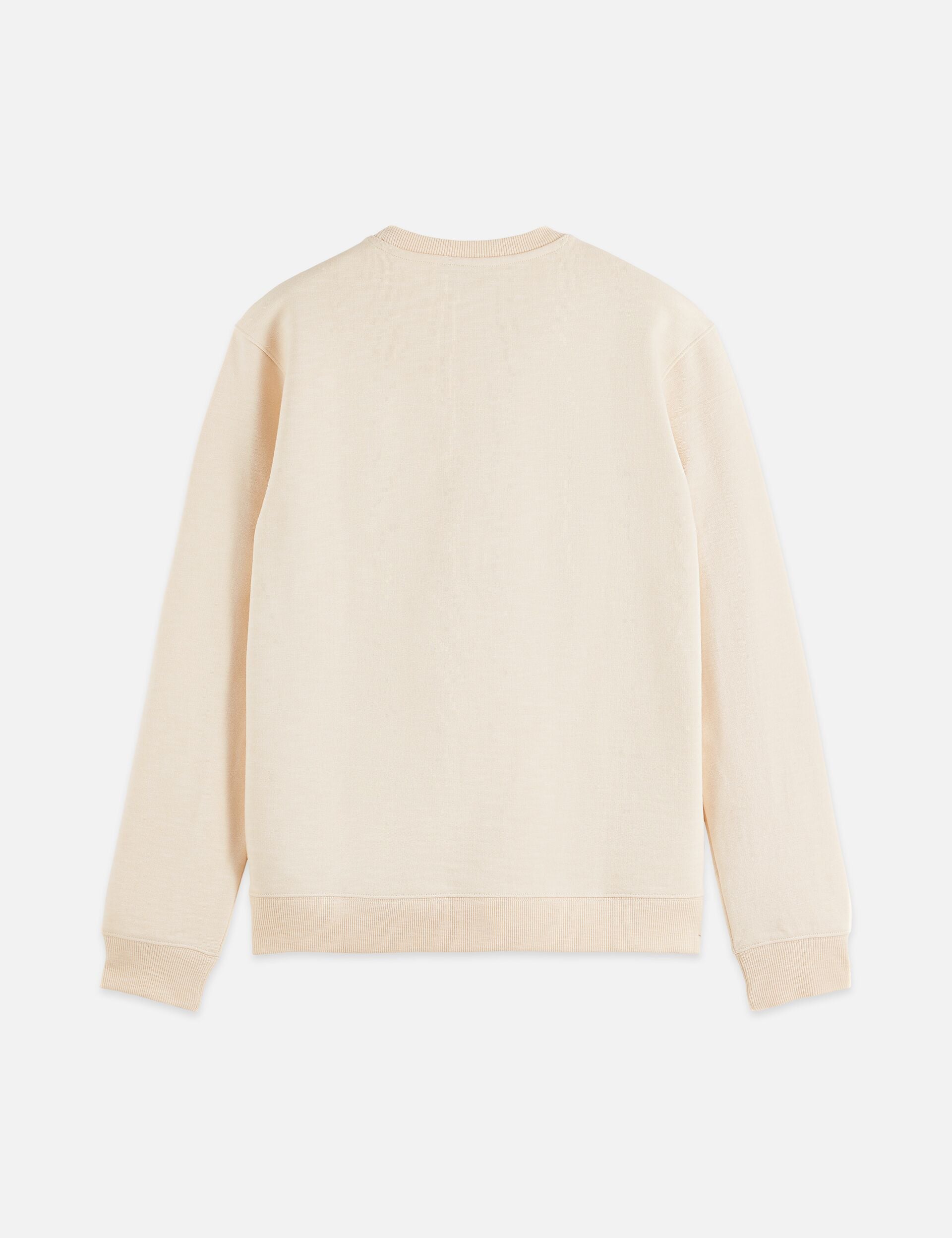 Antique White CHEST LOGO REGULAR-FIT SWEATSHIRT סווטשירט SCOTCH & SODA