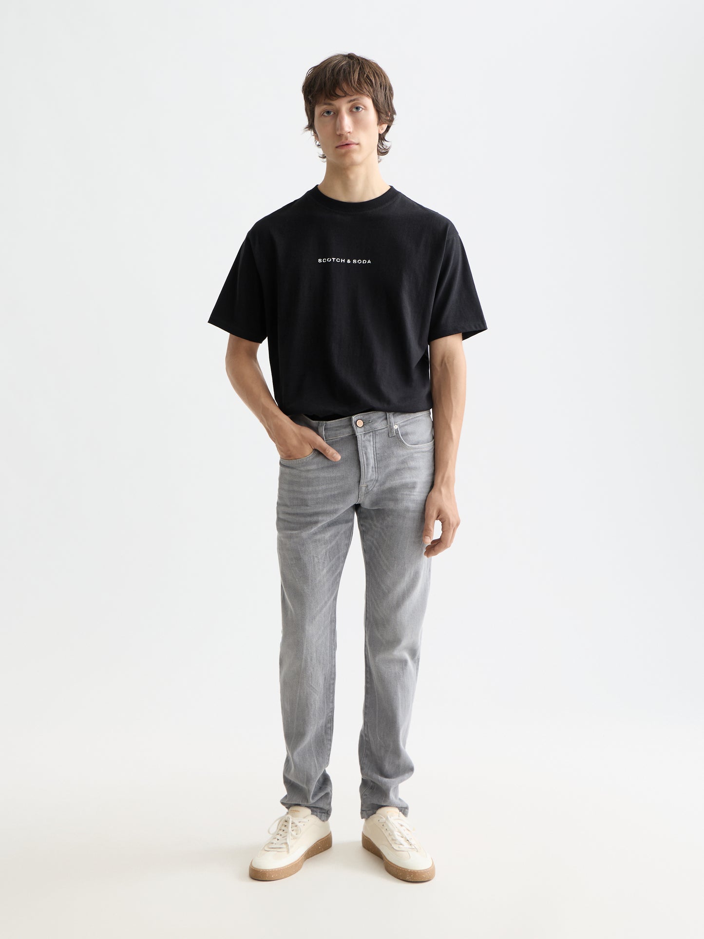 White Smoke ג'ינס ארוך לגברים Straight Fit SCOTCH & SODA