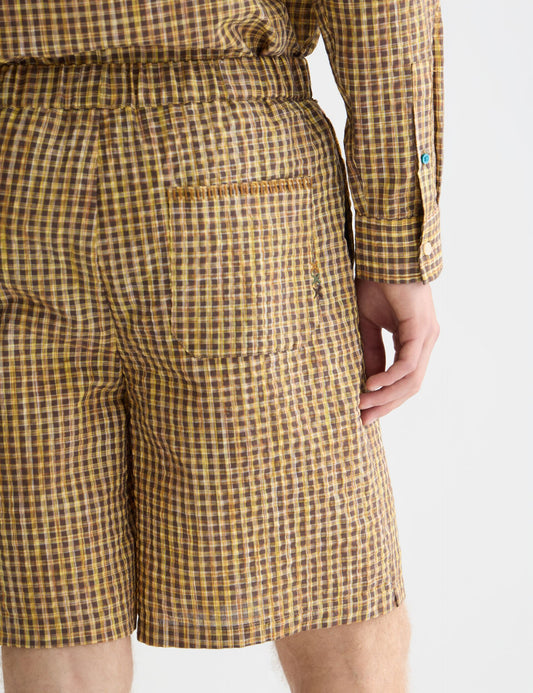 Lavender מכנסיים קצרים לגברים Cotton Seersucker SCOTCH & SODA