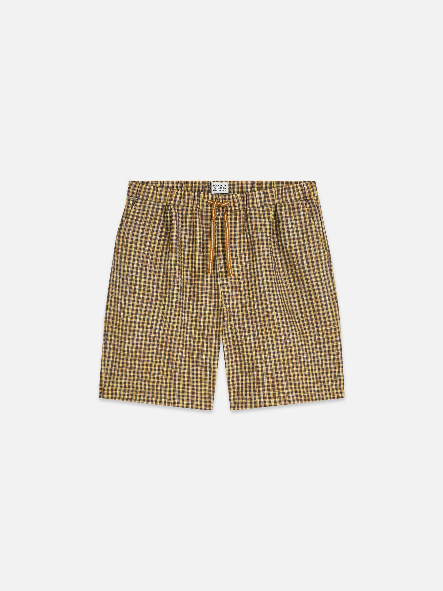 Rosy Brown מכנסיים קצרים לגברים Cotton Seersucker SCOTCH & SODA