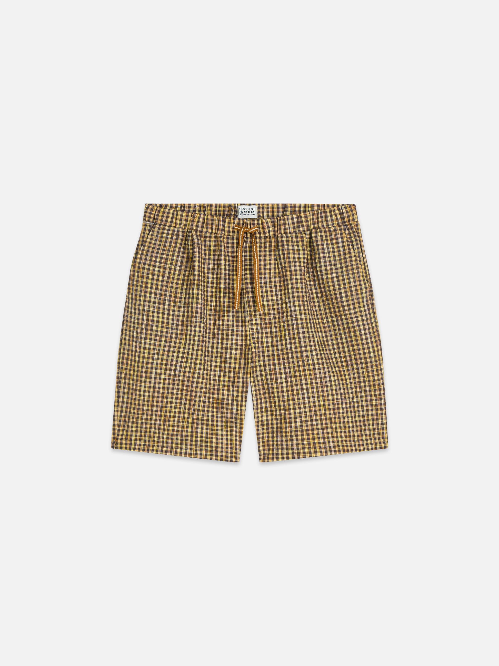 Rosy Brown מכנסיים קצרים לגברים Cotton Seersucker SCOTCH & SODA