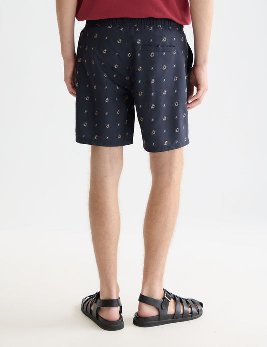 White Smoke MINI PRINT MIDLENGTH SWIM SHORTS בגד ים SCOTCH & SODA