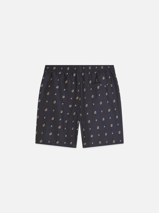 Dark Slate Gray MINI PRINT MIDLENGTH SWIM SHORTS בגד ים SCOTCH & SODA