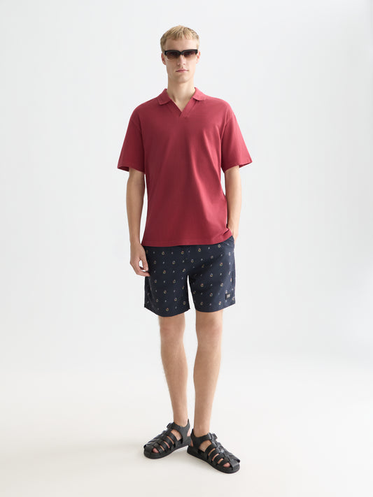 White Smoke MINI PRINT MIDLENGTH SWIM SHORTS בגד ים SCOTCH & SODA