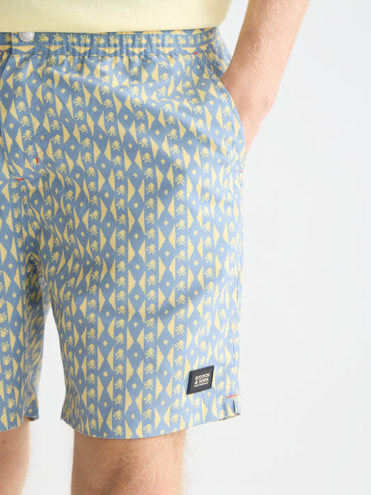 Lavender PRINTED MIDLENGTH SWIM SHORTS בגד ים SCOTCH & SODA