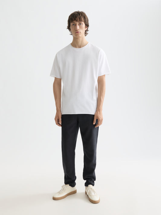 Lavender CORE RAW-EDGED RELAXED-FIT GARMENT-DYED T-SHIRT טי שירט קצרה SCOTCH & SODA