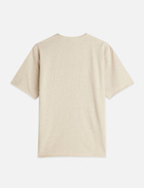 Light Gray טי שירט קצרה לגברים Raw Edged SCOTCH & SODA