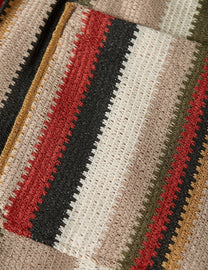 Gray ברמודת סריג פסים לגברים Crochet Multicolor SCOTCH & SODA