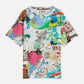 White Smoke טי שירט קצרה לילדים Basquiat Printed SCOTCH & SODA