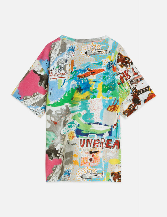 White Smoke טי שירט קצרה לילדים Basquiat Printed SCOTCH & SODA