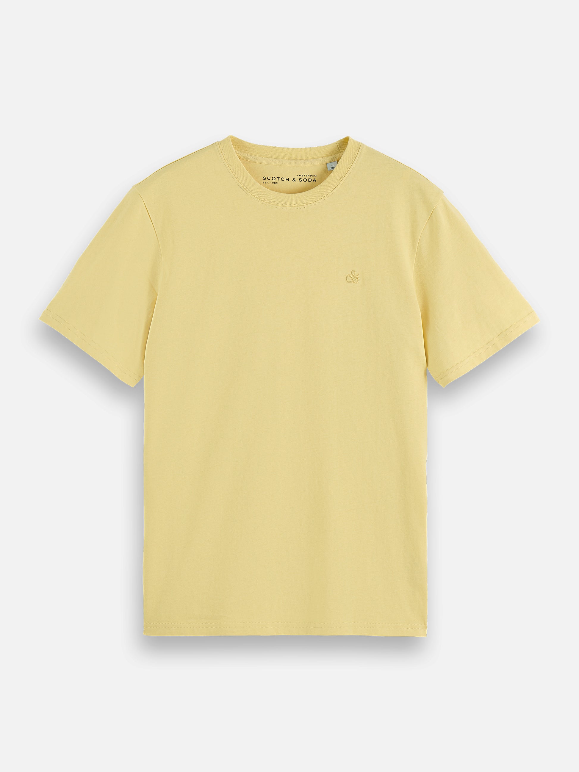 Khaki טי שירט קצרה לגברים Seasonal Core Chest Logo SCOTCH & SODA