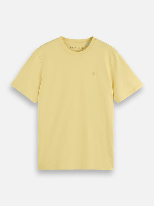 Khaki טי שירט קצרה לגברים Seasonal Core Chest Logo SCOTCH & SODA