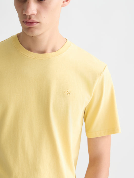 Lavender טי שירט קצרה לגברים Seasonal Core Chest Logo SCOTCH & SODA