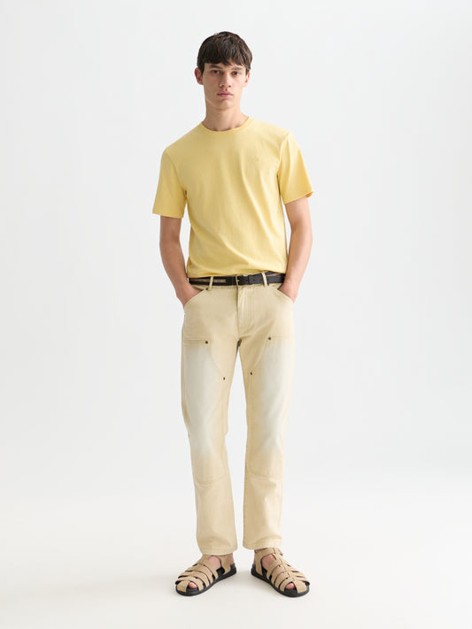 White Smoke טי שירט קצרה לגברים Seasonal Core Chest Logo SCOTCH & SODA