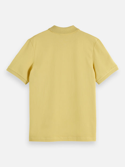 Tan חולצת פולו קצרה לגברים Seasonal Core Pique SCOTCH & SODA