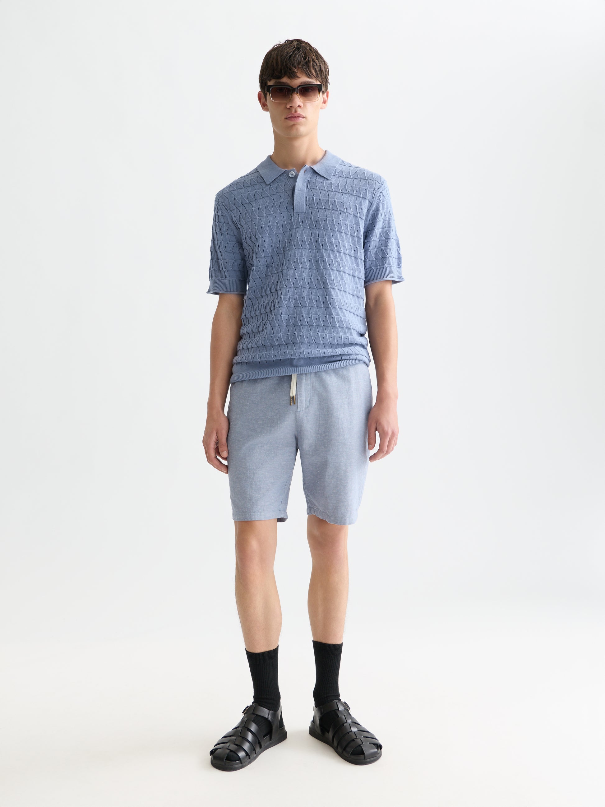 White Smoke מכנסיים קצרים לגברים Seasonal Core Fave SCOTCH & SODA