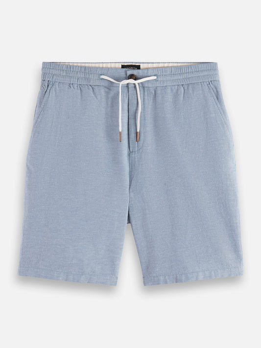Dark Gray SEASONAL CORE FAVE COTTON LINEN  CHINO SHORTS מכנסיים קצרים SCOTCH & SODA