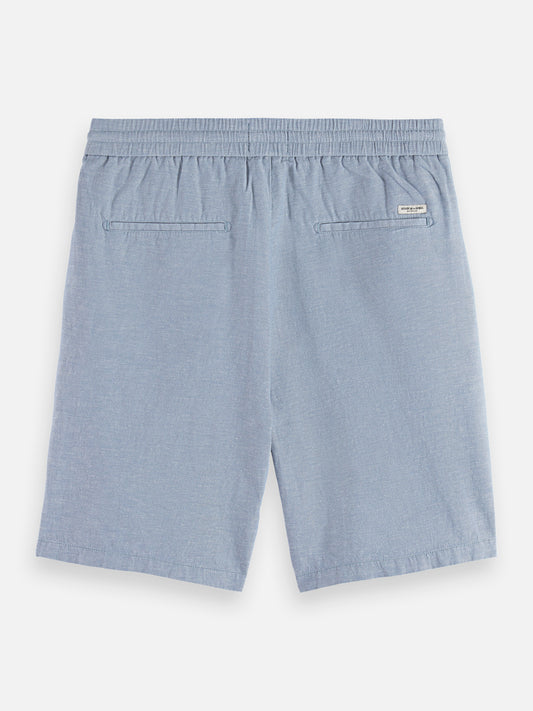 Dark Gray SEASONAL CORE FAVE COTTON LINEN  CHINO SHORTS מכנסיים קצרים SCOTCH & SODA