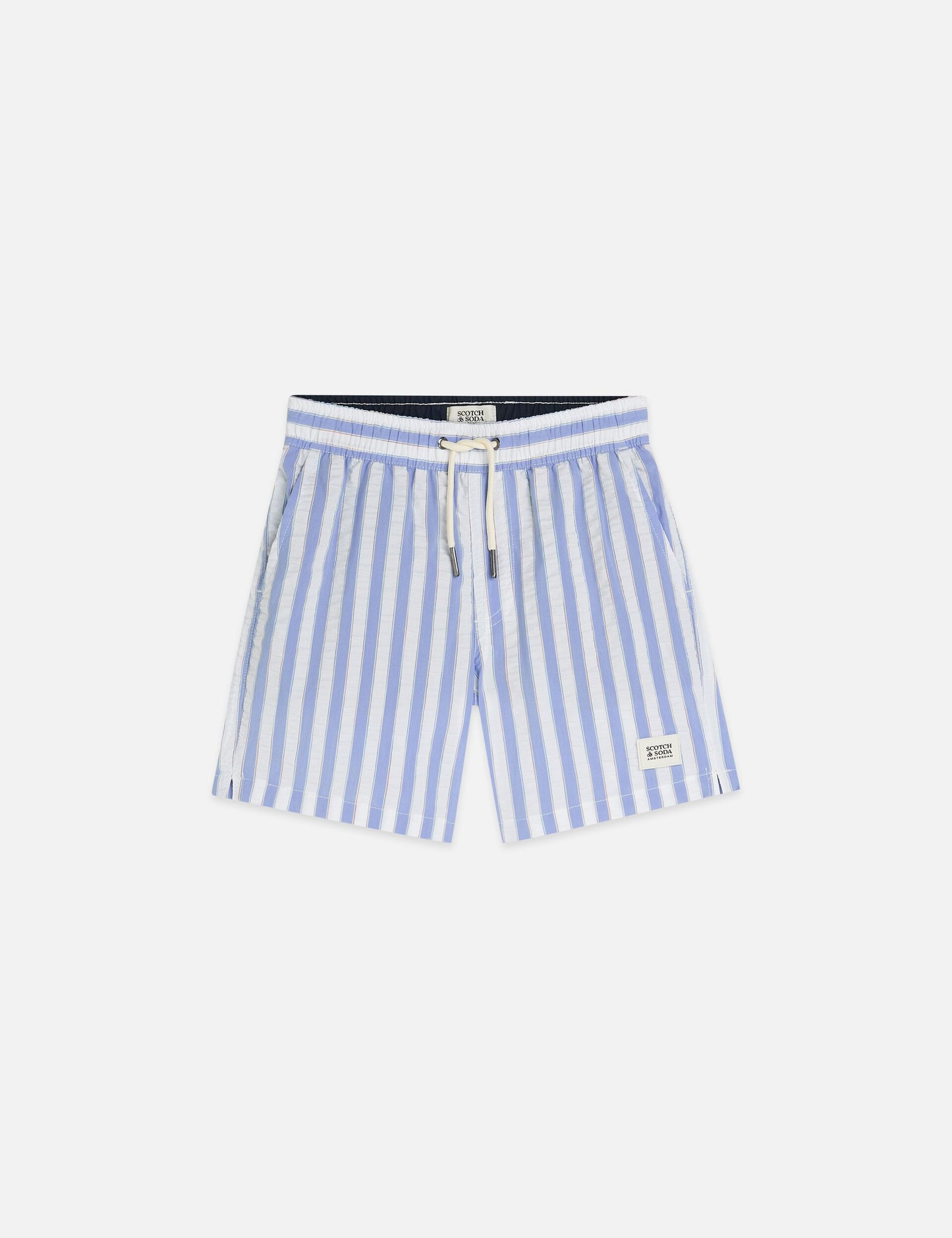 Light Gray מכנסי בגד ים מודפסים  לילדים Printed Midlength Swim Shorts SCOTCH & SODA
