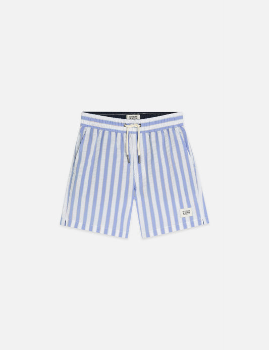 Light Gray מכנסי בגד ים מודפסים  לילדים Printed Midlength Swim Shorts SCOTCH & SODA