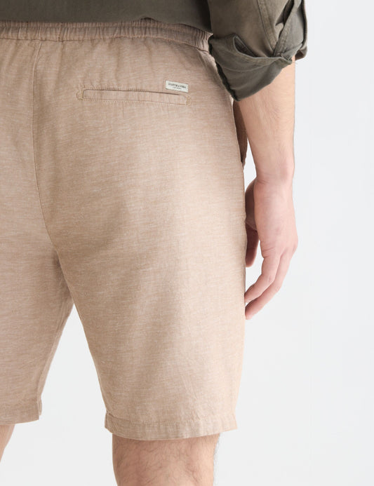 Rosy Brown SEASONAL CORE FAVE COTTON LINEN CHINO SHORTS מכנסיים קצרים SCOTCH & SODA