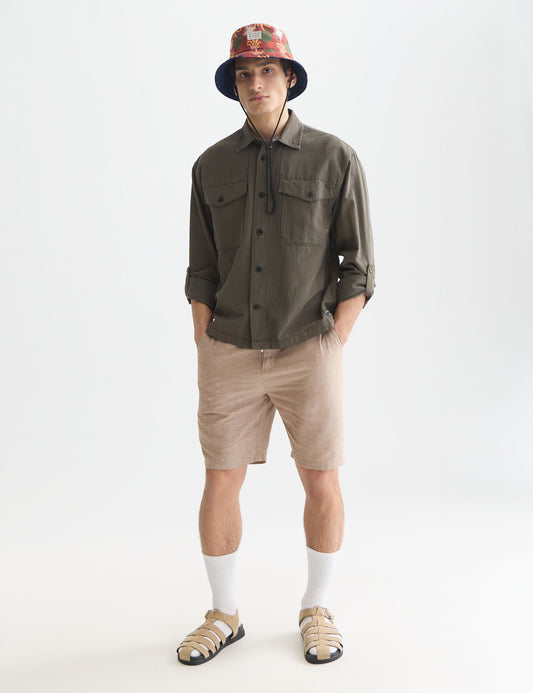 White Smoke SEASONAL CORE FAVE COTTON LINEN CHINO SHORTS מכנסיים קצרים SCOTCH & SODA