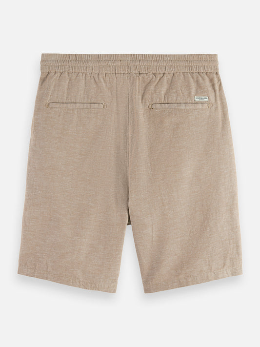 Dark Gray SEASONAL CORE FAVE COTTON LINEN CHINO SHORTS מכנסיים קצרים SCOTCH & SODA
