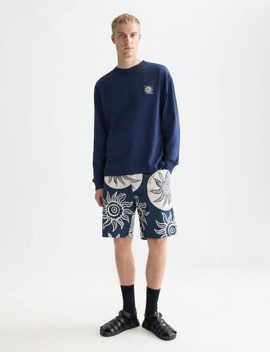 White Smoke STUART PRINTED STRETCH COTTON CHINO SHORTS מכנסיים קצרים SCOTCH & SODA