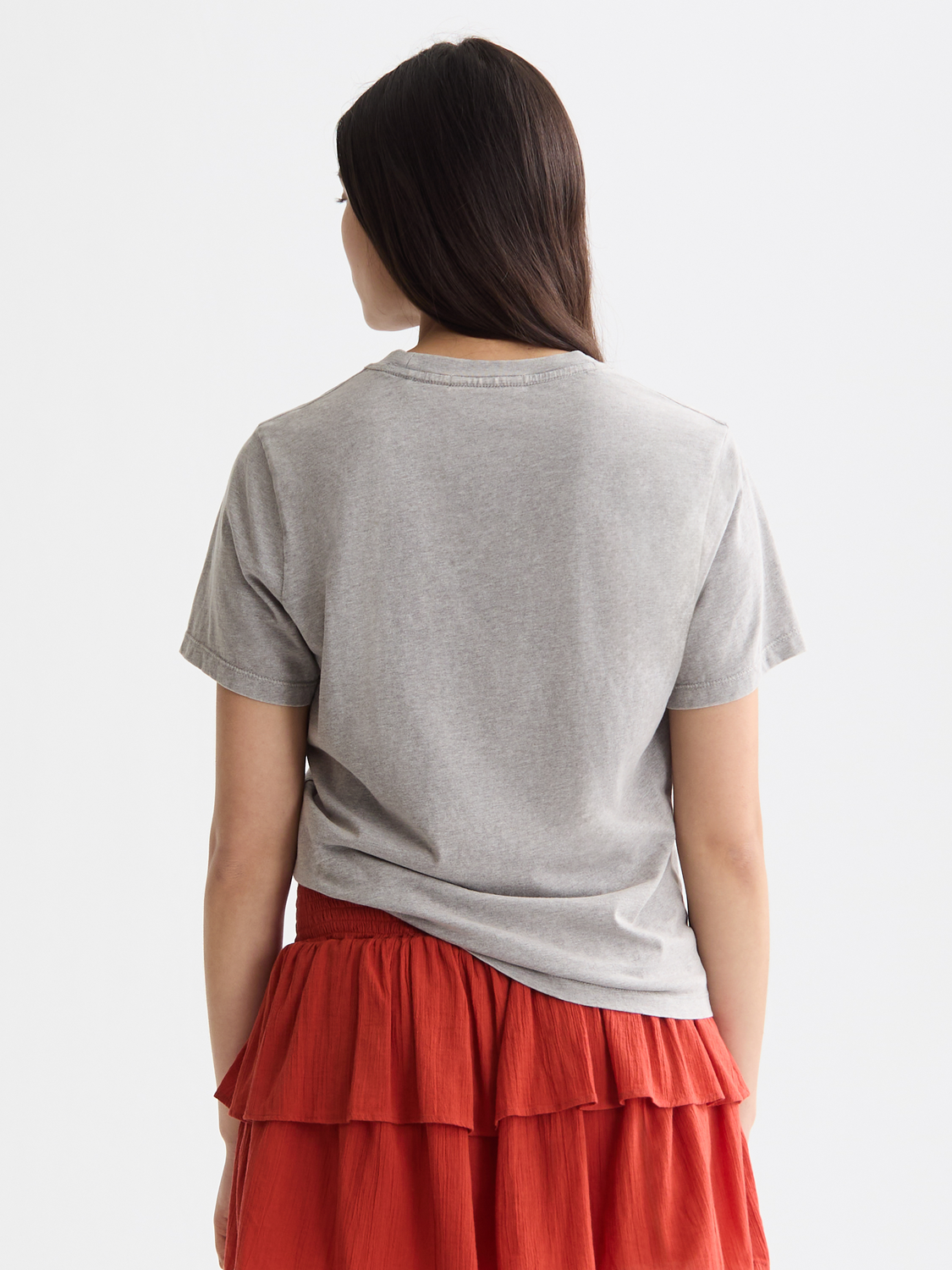 Antique White טי שירט קצרה עם לוגו לנשים SCOTCH & SODA