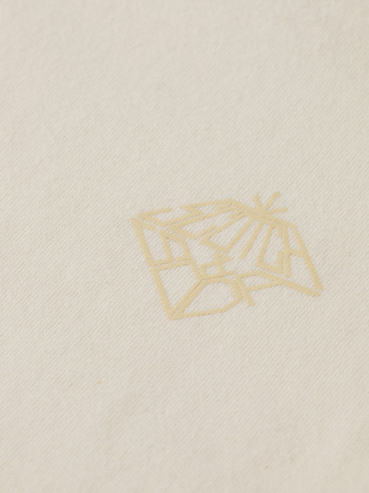 Light Gray טי שירט קצרה לנשים Core Chest Artwork SCOTCH & SODA