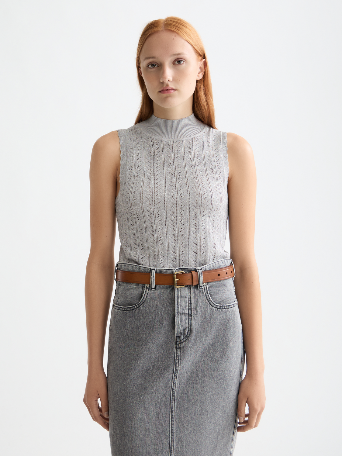 Lavender גופית סריג לנשים  Pointelle SCOTCH & SODA