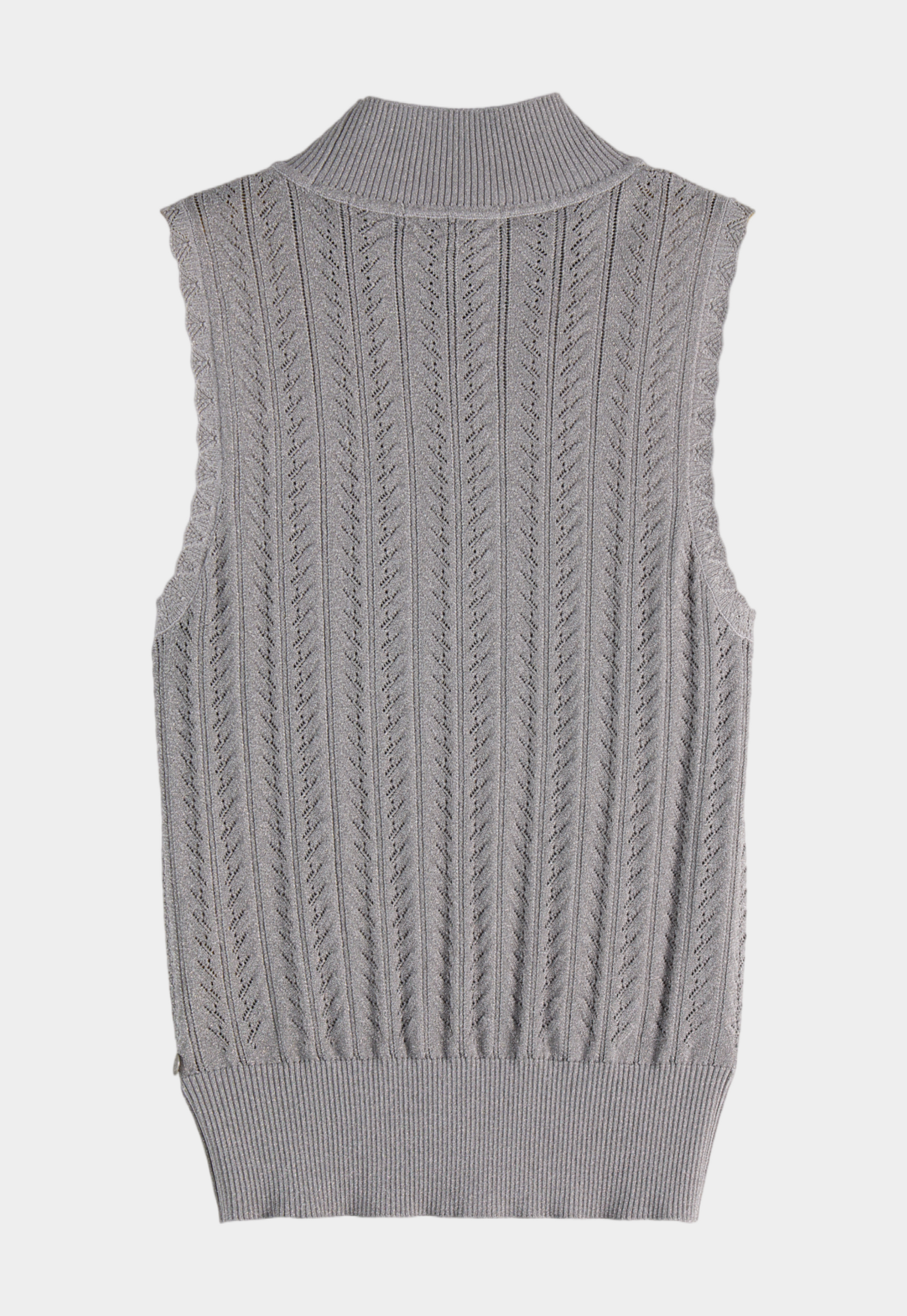 Light Gray גופית סריג לנשים  Pointelle SCOTCH & SODA