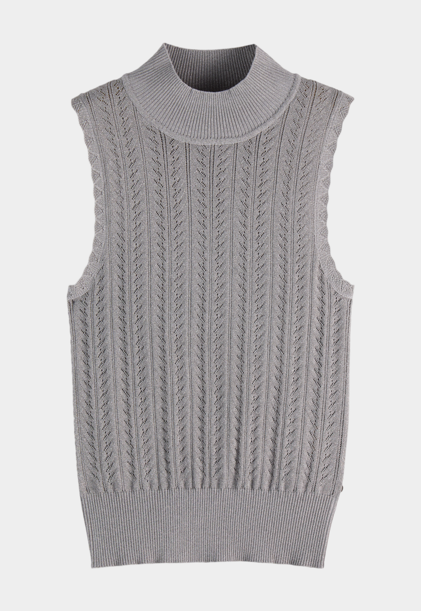 Light Gray גופית סריג לנשים  Pointelle SCOTCH & SODA