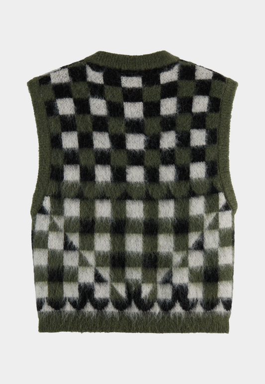 Light Gray ווסט סריג לנשים Fuzzy SCOTCH & SODA