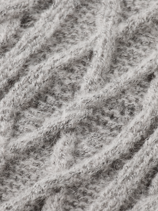 Dark Gray ווסט סריג לנשים Cable SCOTCH & SODA