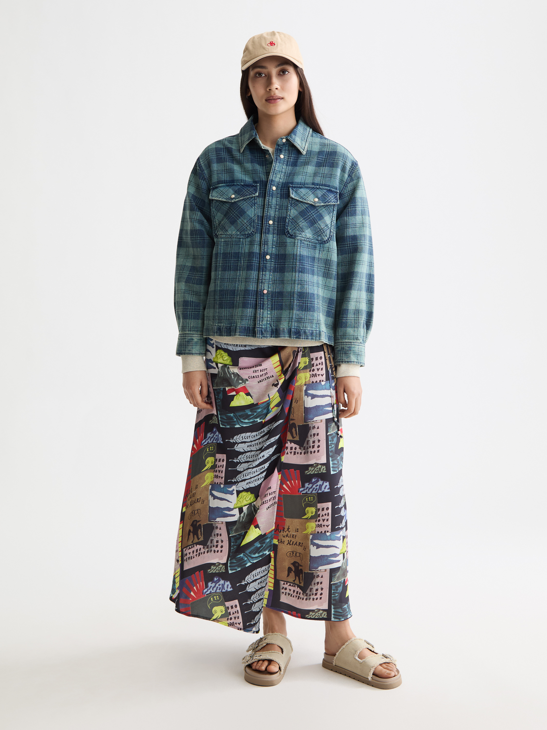 Lavender חולצת ג'ינס מכופתרת ארוכה לנשים SCOTCH & SODA