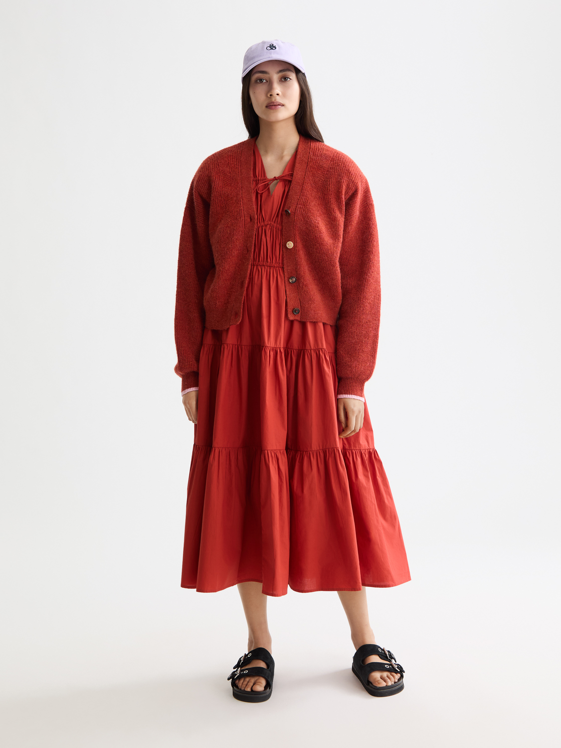 White Smoke קרדיגן לנשים Fuzzy SCOTCH & SODA