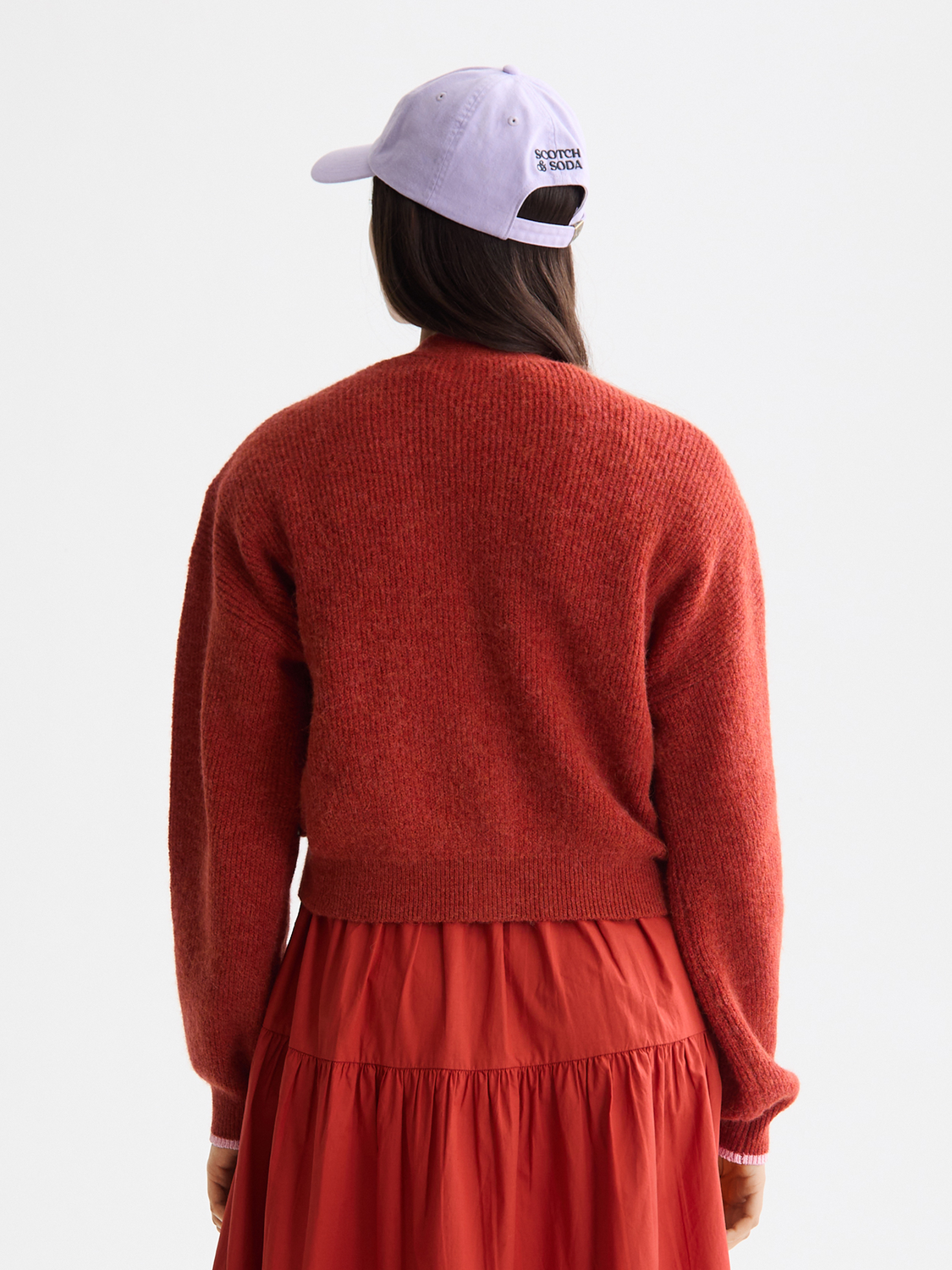 Brown קרדיגן לנשים Fuzzy SCOTCH & SODA