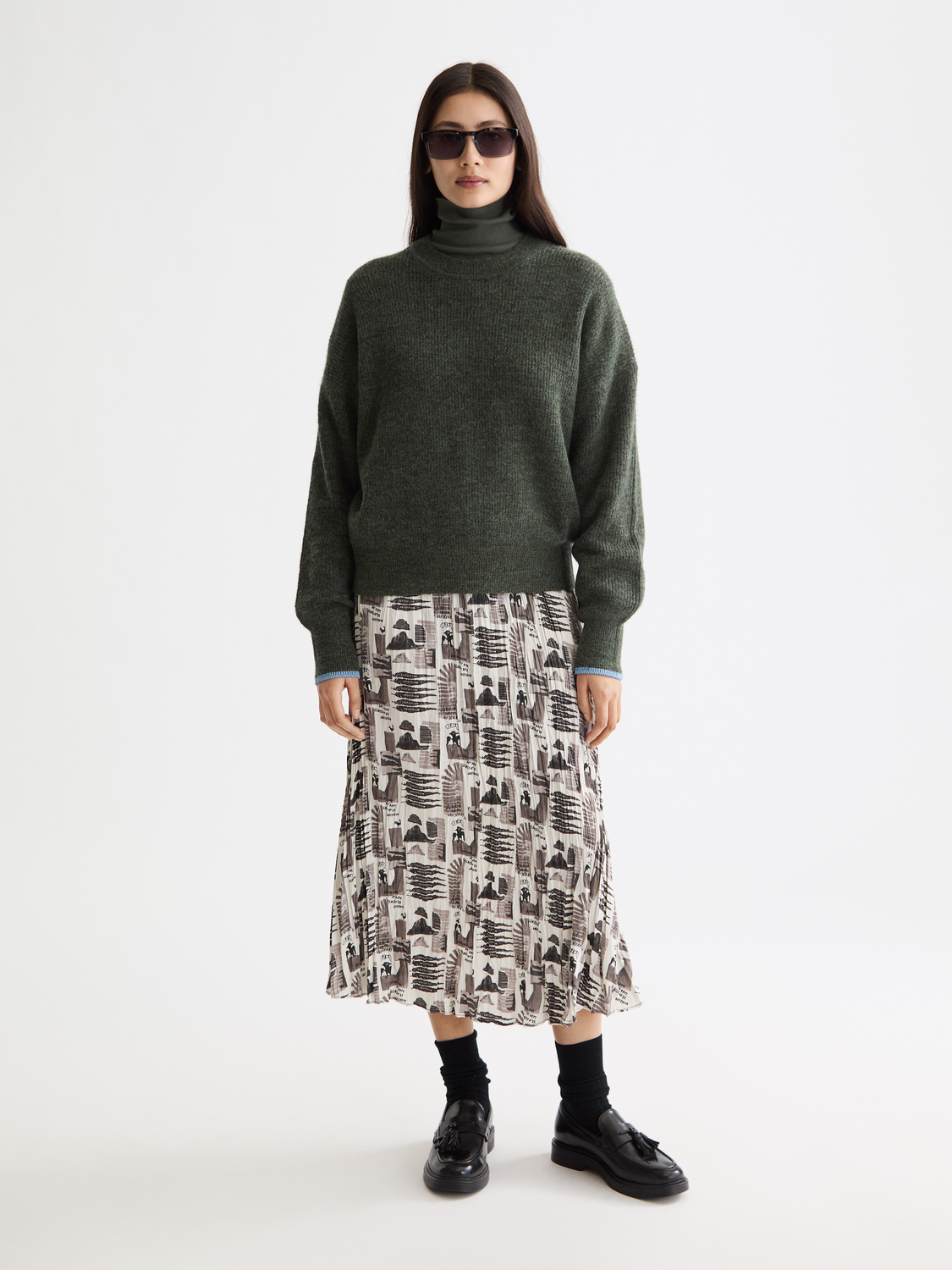 White Smoke סוודר לנשים Fuzzy SCOTCH & SODA