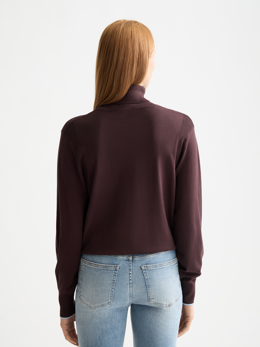 Lavender סוודר עם צווארון לנשים SCOTCH & SODA