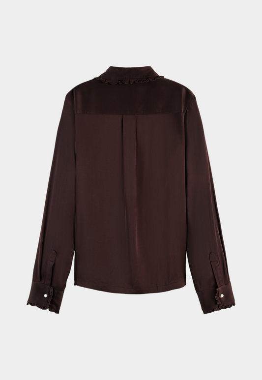 Lavender חולצה מכופתרת ארוכה לנשים SCOTCH & SODA