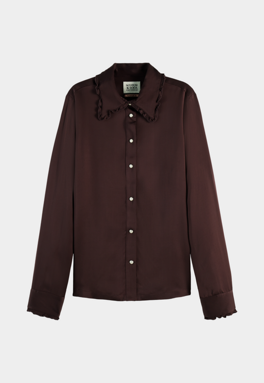 Lavender חולצה מכופתרת ארוכה לנשים SCOTCH & SODA