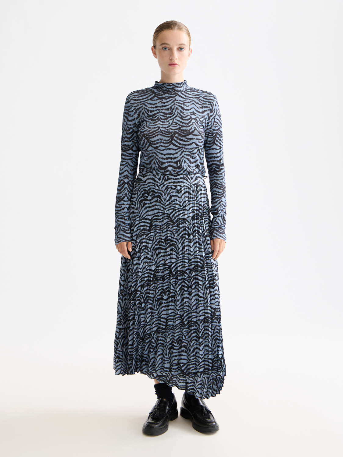 Dark Slate Gray סריג עם צווארון לנשים SCOTCH & SODA