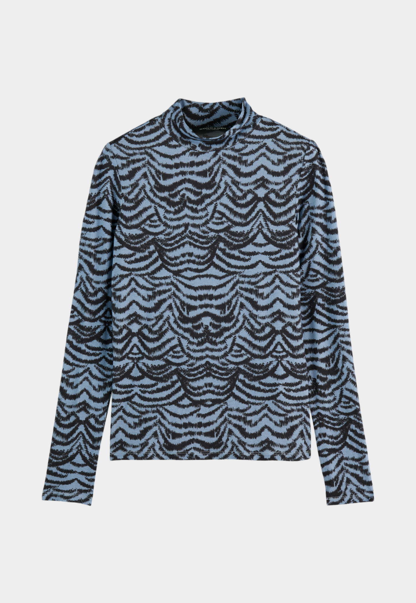 Dark Slate Gray סריג עם צווארון לנשים SCOTCH & SODA