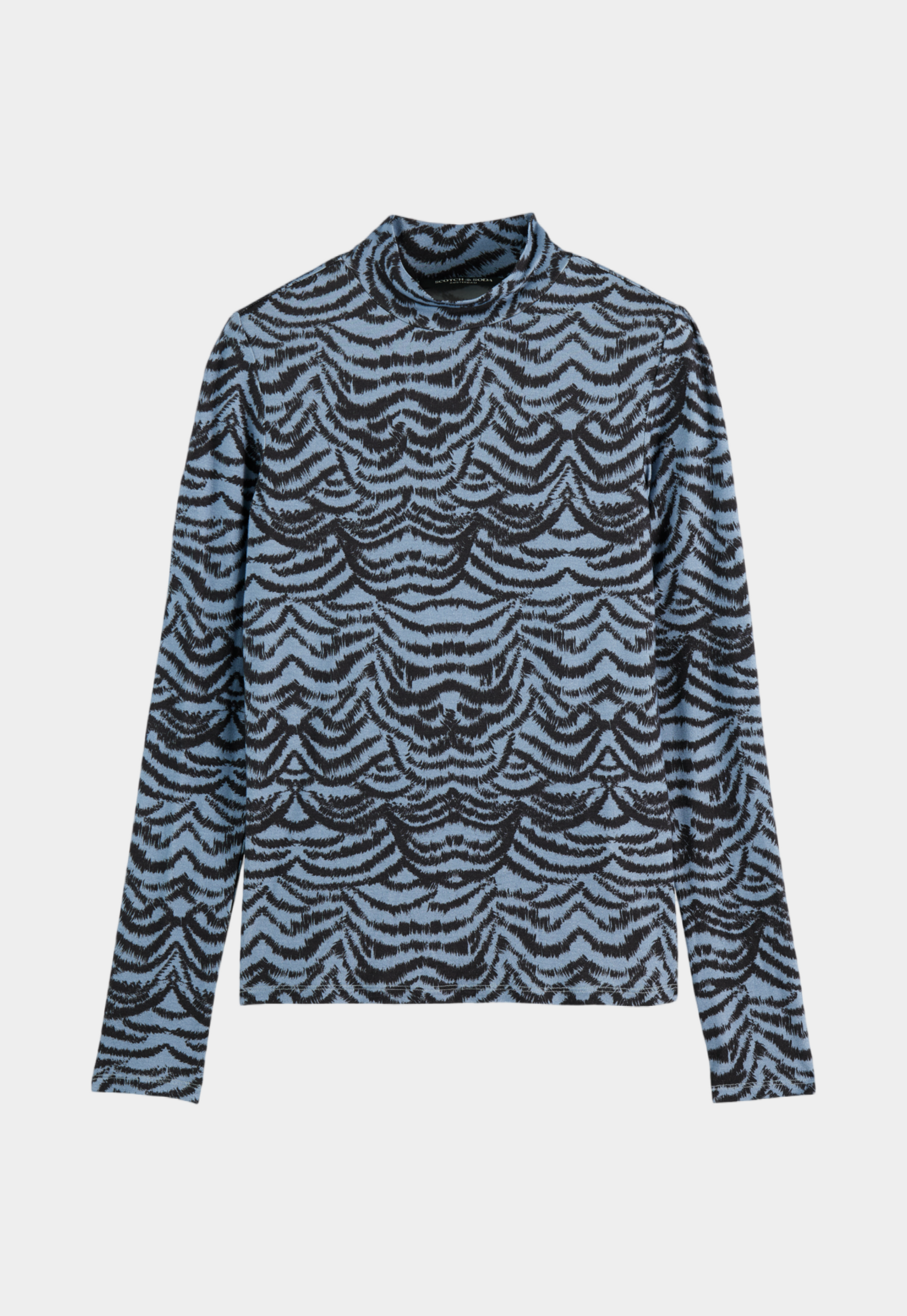 Dark Slate Gray סריג עם צווארון לנשים SCOTCH & SODA