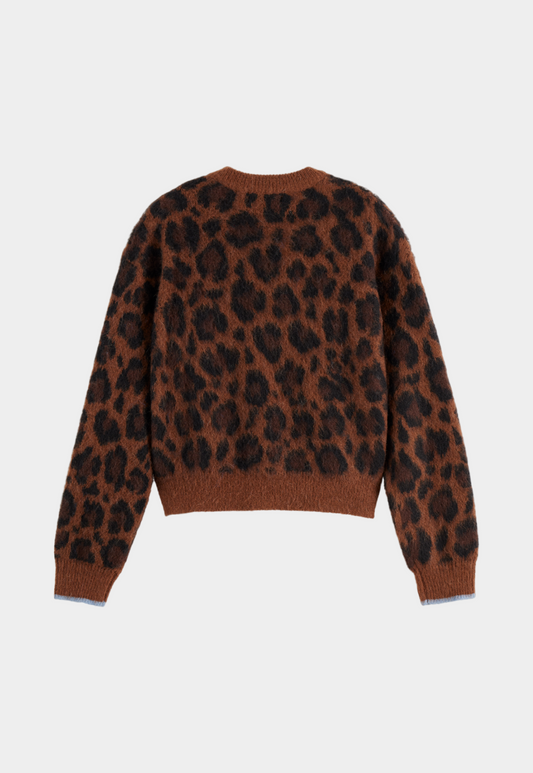 Lavender סוודר מנומר לנשים SCOTCH & SODA