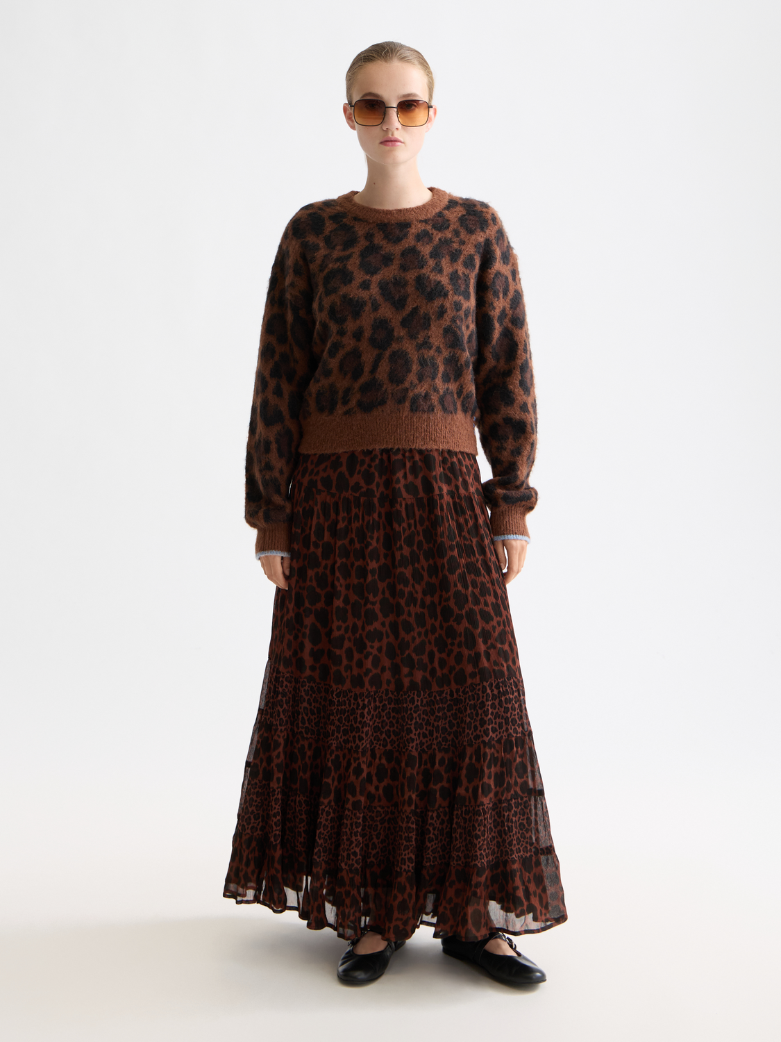 Black סוודר מנומר לנשים SCOTCH & SODA